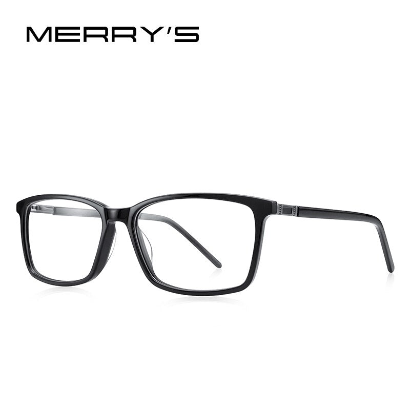 MERRYS DESIGN Men Acetate Glasses Frames Classic Square Optics Frame  Prescription Glasses Frames Optical Eyewear S2038