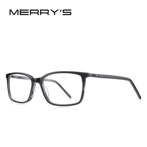 MERRYS DESIGN Men Acetate Glasses Frames Classic Square Optics Frame  Prescription Glasses Frames Optical Eyewear S2038