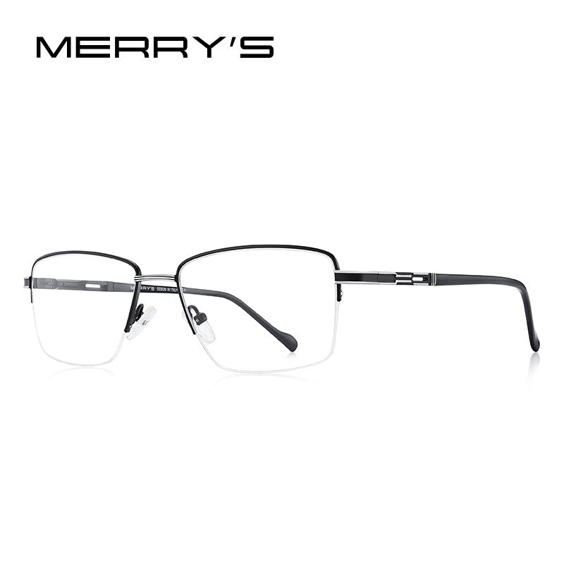 MERRYS DESIGN Men Alloy Optical Glasses Frame Myopia Prescription Eyeglasses Half Optical Frame Business Style S2208