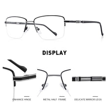Load image into Gallery viewer, MERRYS DESIGN Men Alloy Optical Glasses Frame Myopia Prescription Eyeglasses Half Optical Frame Business Style S2208