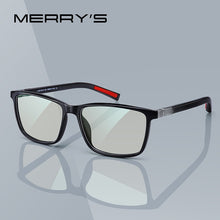 Load image into Gallery viewer, MERRYS DESIGN Men Anti Blue Ray Light Blocking Glasses For Computer Men Square Eyewear Silicone Temple S2518FLG
