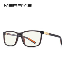 Load image into Gallery viewer, MERRYS DESIGN Men Anti Blue Ray Light Blocking Glasses For Computer Men Square Eyewear Silicone Temple S2518FLG