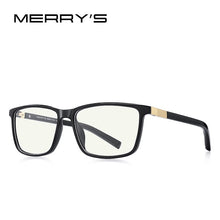 Load image into Gallery viewer, MERRYS DESIGN Men Anti Blue Ray Light Blocking Glasses For Computer Men Square Eyewear Silicone Temple S2518FLG