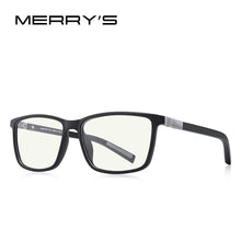 Load image into Gallery viewer, MERRYS DESIGN Men Anti Blue Ray Light Blocking Glasses For Computer Men Square Eyewear Silicone Temple S2518FLG