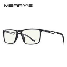 Load image into Gallery viewer, MERRYS DESIGN Men Anti Blue Ray Light Blocking Glasses UV400 Glasses For Computer Aluminum Legs With Silicone Temple S2270