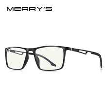 Load image into Gallery viewer, MERRYS DESIGN Men Anti Blue Ray Light Blocking Glasses UV400 Glasses For Computer Aluminum Legs With Silicone Temple S2270