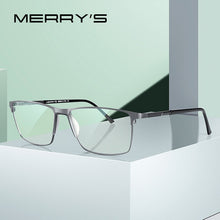 Load image into Gallery viewer, MERRYS DESIGN Men Anti Blue Ray Light Blocking Glasses UV400 Glasses For Computer Titanium Alloy Glasses S2170FLG