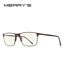 Load image into Gallery viewer, MERRYS DESIGN Men Anti Blue Ray Light Blocking Glasses UV400 Glasses For Computer Titanium Alloy Glasses S2170FLG