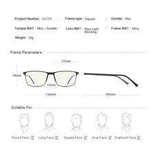 Load image into Gallery viewer, MERRYS DESIGN Men Anti Blue Ray Light Blocking Glasses UV400 Glasses For Computer Titanium Alloy Glasses S2170FLG