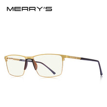 Load image into Gallery viewer, MERRYS DESIGN Men Anti Blue Ray Light Blocking Glasses UV400 Glasses For Computer Titanium Alloy Glasses S2170FLG