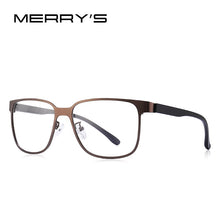 Load image into Gallery viewer, MERRYS DESIGN Men Business Style Alloy Glasses Frame Male Square Ultralight Eye Myopia Prescription Eyeglasses TR90 Legs S2104