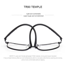 Load image into Gallery viewer, MERRYS DESIGN Men Business Style Alloy Glasses Frame Male Square Ultralight Eye Myopia Prescription Eyeglasses TR90 Legs S2104