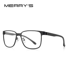 Load image into Gallery viewer, MERRYS DESIGN Men Business Style Alloy Glasses Frame Male Square Ultralight Eye Myopia Prescription Eyeglasses TR90 Legs S2104