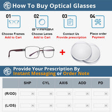 Load image into Gallery viewer, MERRYS DESIGN Men Business style Square Glasses Frame Male Myopia Prescription Eyeglasses TR90 Frame Titanium Alloy Legs S2105