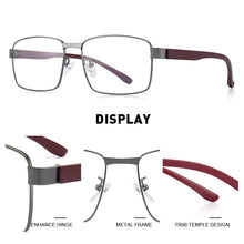 Load image into Gallery viewer, MERRYS DESIGN Men Business style Square Glasses Frame Male Myopia Prescription Eyeglasses TR90 Frame Titanium Alloy Legs S2105