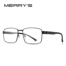 Load image into Gallery viewer, MERRYS DESIGN Men Business style Square Glasses Frame Male Myopia Prescription Eyeglasses TR90 Frame Titanium Alloy Legs S2105