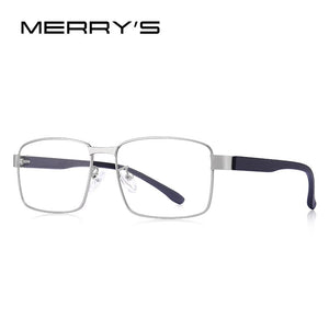 MERRYS DESIGN Men Business style Square Glasses Frame Male Myopia Prescription Eyeglasses TR90 Frame Titanium Alloy Legs S2105
