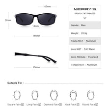 Load image into Gallery viewer, MERRYS DESIGN Men Classic Aluminum Alloy Sunglasses HD Polarized Sunglasses For Men Outdoor Sports UV400 Protection S8266