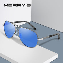 Carica l&#39;immagine nel visualizzatore di Gallery, MERRYS DESIGN Occhiali da sole pilota polarizzati classici in alluminio HD da uomo con montatura aeronautica per la guida con protezione UV400 S8725 