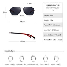 Load image into Gallery viewer, MERRYS DESIGN Men Classic HD Polarized Sunglasses For Driving  Aviation Aluminum Mens Sun glasses UV400 Protection S8714