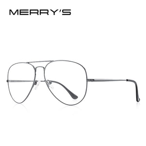 MERRYS DESIGN Men Classic Pilot Glasses Frame Women Myopia Prescription Glasses Frames Optical Eyewear S2489