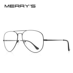 MERRYS DESIGN Men Classic Pilot Glasses Frame Women Myopia Prescription Glasses Frames Optical Eyewear S2489