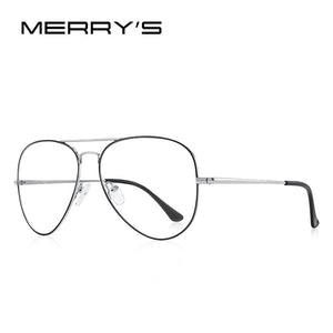 MERRYS DESIGN Men Classic Pilot Glasses Frame Women Myopia Prescription Glasses Frames Optical Eyewear S2489