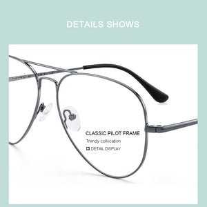 MERRYS DESIGN Men Classic Pilot Glasses Frame Women Myopia Prescription Glasses Frames Optical Eyewear S2489