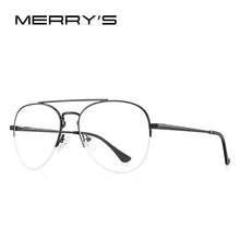 Load image into Gallery viewer, MERRYS DESIGN Men Classic Pilot Half Glasses Frame Women Myopia Prescription Glasses Frames Optical Eyewear S2412