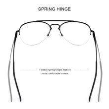 Load image into Gallery viewer, MERRYS DESIGN Men Classic Pilot Half Glasses Frame Women Myopia Prescription Glasses Frames Optical Eyewear S2412