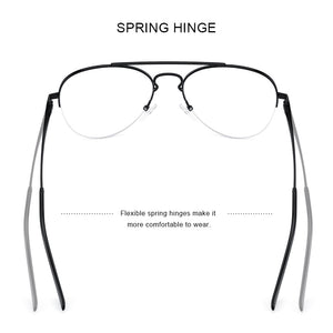 MERRYS DESIGN Men Classic Pilot Half Glasses Frame Women Myopia Prescription Glasses Frames Optical Eyewear S2412