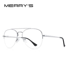 Load image into Gallery viewer, MERRYS DESIGN Men Classic Pilot Half Glasses Frame Women Myopia Prescription Glasses Frames Optical Eyewear S2412