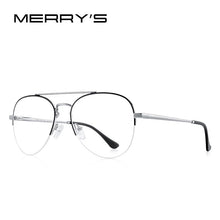 Load image into Gallery viewer, MERRYS DESIGN Men Classic Pilot Half Glasses Frame Women Myopia Prescription Glasses Frames Optical Eyewear S2412