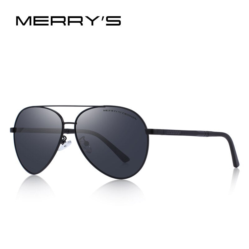 MERRYS DESIGN Men Classic Pilot Polarized Sunglasses Aluminium Magnesium Legs UV400 Protection S8158