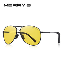 Carica l'immagine nel visualizzatore di Gallery, MERRYS DESIGN Men Classic Pilot Polarized Sunglasses Men Driving Shield Night Vision Sun glasses UV400 Protection S8601
