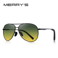 Carica l'immagine nel visualizzatore di Gallery, MERRYS DESIGN Men Classic Pilot Polarized Sunglasses Men Driving Shield Night Vision Sun glasses UV400 Protection S8601