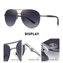 Carica l&#39;immagine nel visualizzatore di Gallery, MERRYS DESIGN Men Classic Pilot Sunglasses Aviation Frame HD Polarized Sunglasses For Driving TR90 Legs UV400 Protection S8037