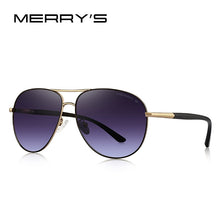 Carica l&#39;immagine nel visualizzatore di Gallery, MERRYS DESIGN Men Classic Pilot Sunglasses Aviation Frame HD Polarized Sunglasses For Driving TR90 Legs UV400 Protection S8037