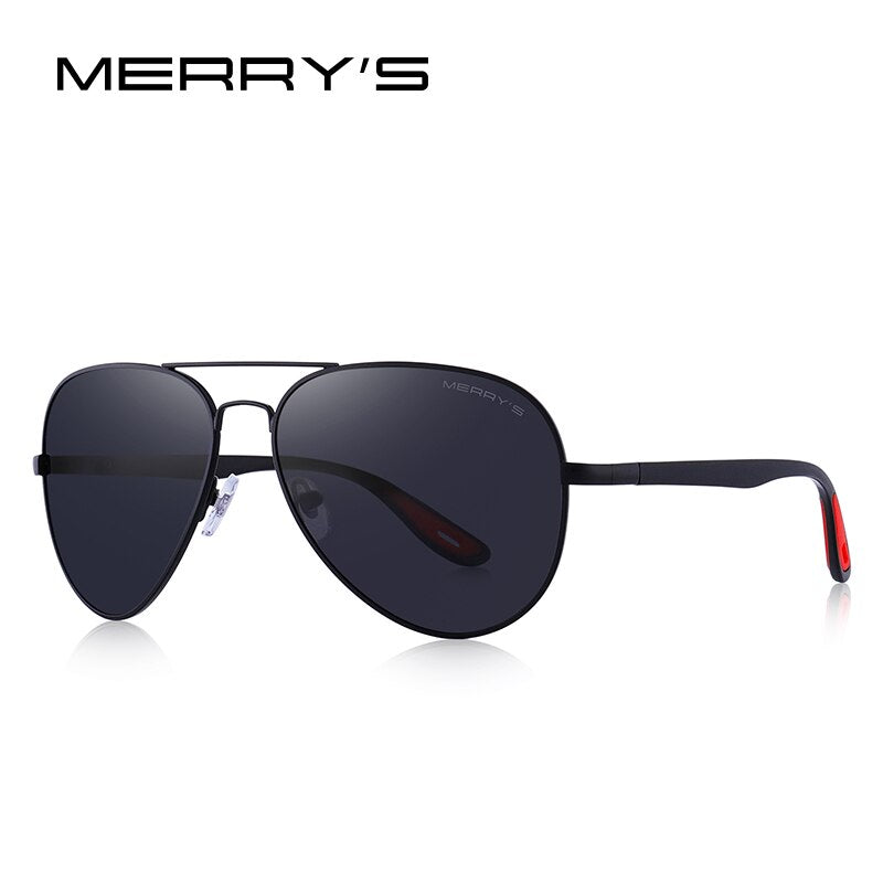 MERRYS DESIGN Men Classic Pilot Sunglasses HD Polarized Sun glasses For Driving TR90 Legs UV400 Protection S8236