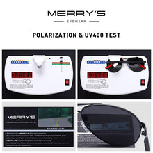 Load image into Gallery viewer, MERRYS DESIGN Men Classic Pilot Sunglasses HD Polarized Sun glasses For Driving TR90 Legs UV400 Protection S8125