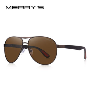 MERRYS DESIGN Men Classic Pilot Sunglasses HD Polarized Sun glasses For Driving TR90 Legs UV400 Protection S8125