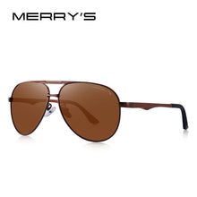 Load image into Gallery viewer, MERRYS DESIGN Men Classic Pilot Sunglasses HD Polarized Sun glasses For Men Driving Aluminum Legs UV400 Protection S8290