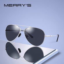 Load image into Gallery viewer, MERRYS DESIGN Men Classic Pilot Sunglasses HD Polarized Sun glasses Titanium Memory Alloy Bridge UV400 Protection S8127
