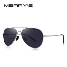 Load image into Gallery viewer, MERRYS DESIGN Men Classic Pilot Sunglasses HD Polarized Sun glasses Titanium Memory Alloy Bridge UV400 Protection S8127