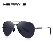 Load image into Gallery viewer, MERRYS DESIGN Men Classic Pilot Sunglasses HD Polarized Sun glasses Titanium Memory Alloy Bridge UV400 Protection S8127
