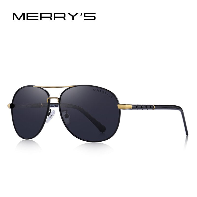 MERRYS DESIGN Men Classic Pilot Sunglasses HD Polarized Sunglasses For Men Driving Aviation Legs UV400 Protection S8371