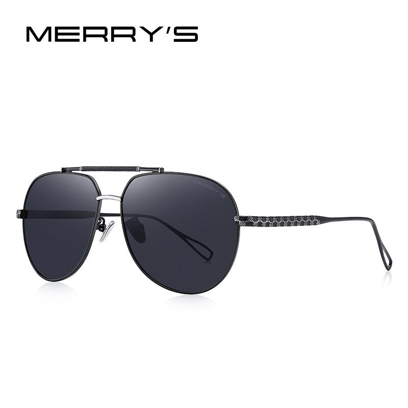 MERRYS DESIGN Men Classic Pilot Sunglasses Polarized Sunglasses For Driving Fishing UV400 Protection S8455N