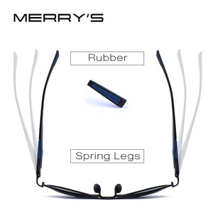 MERRYS DESIGN Occhiali da sole classici da uomo polarizzati Occhiali da sole pilota in alluminio Protezione UV400 S8155 