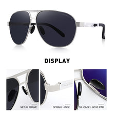 Carica l&#39;immagine nel visualizzatore di Gallery, MERRYS DESIGN Uomo Classico Occhiali da sole polarizzati Occhiali da sole pilota maschile Occhiali con montatura grande Gambe in alluminio Protezione UV400 S8611N 