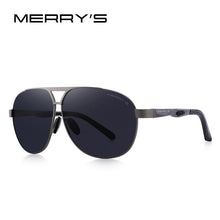 Carica l&#39;immagine nel visualizzatore di Gallery, MERRYS DESIGN Uomo Classico Occhiali da sole polarizzati Occhiali da sole pilota maschile Occhiali con montatura grande Gambe in alluminio Protezione UV400 S8611N 
